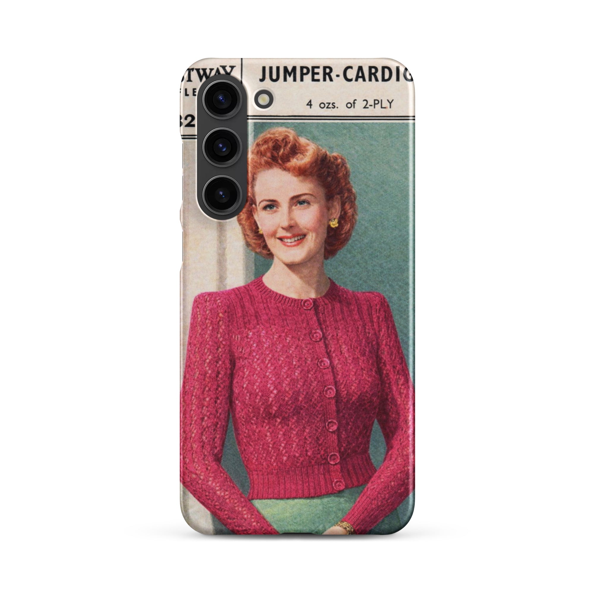 Lacy Cardigan Phone Case Samsung® - Sitting Pretty Knits