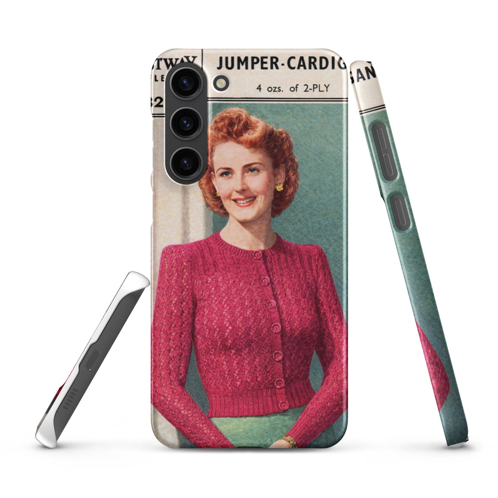 Lacy Cardigan Phone Case Samsung® - Sitting Pretty Knits