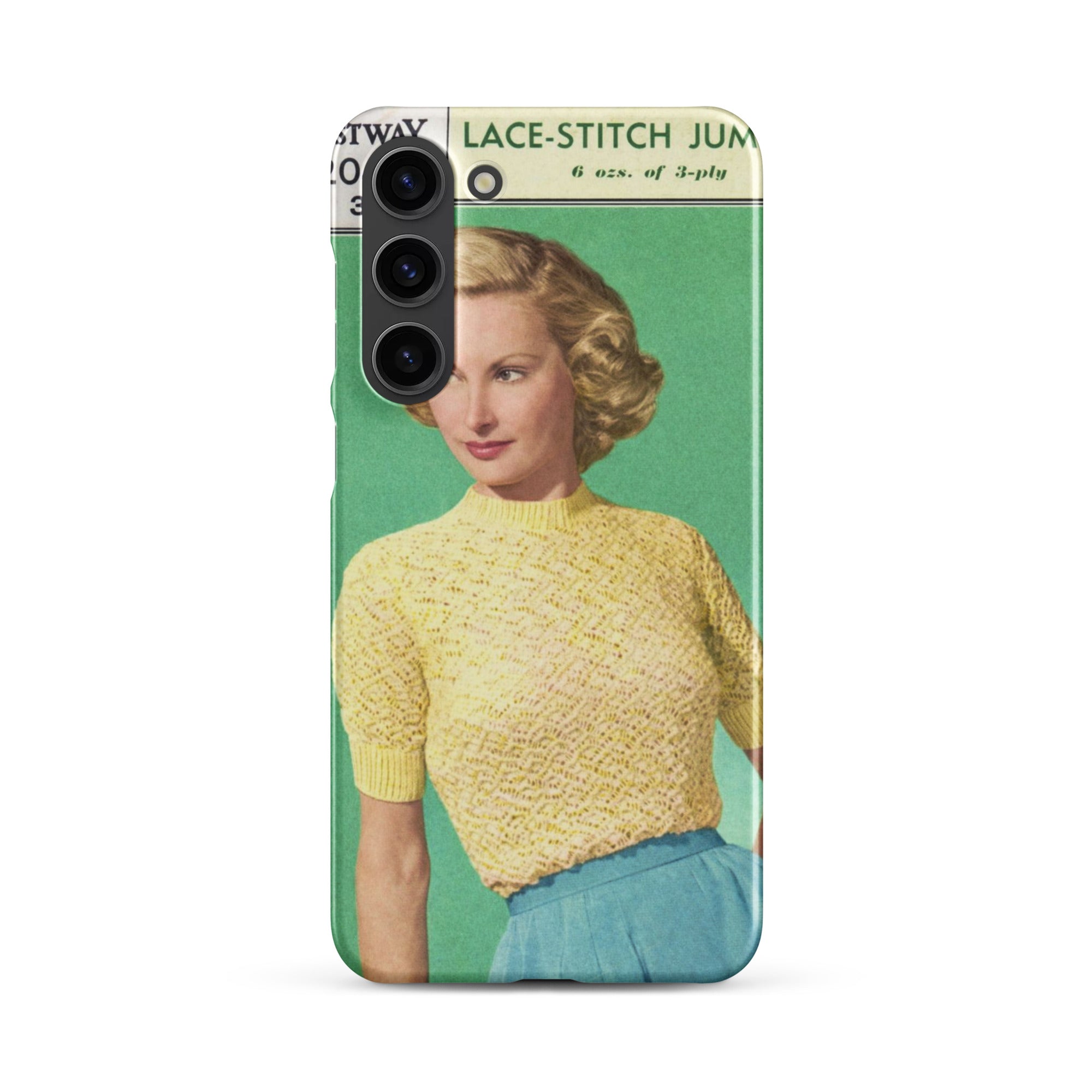 Lace Stitch Jumper Phone Case for Samsung® - Sitting Pretty Knits