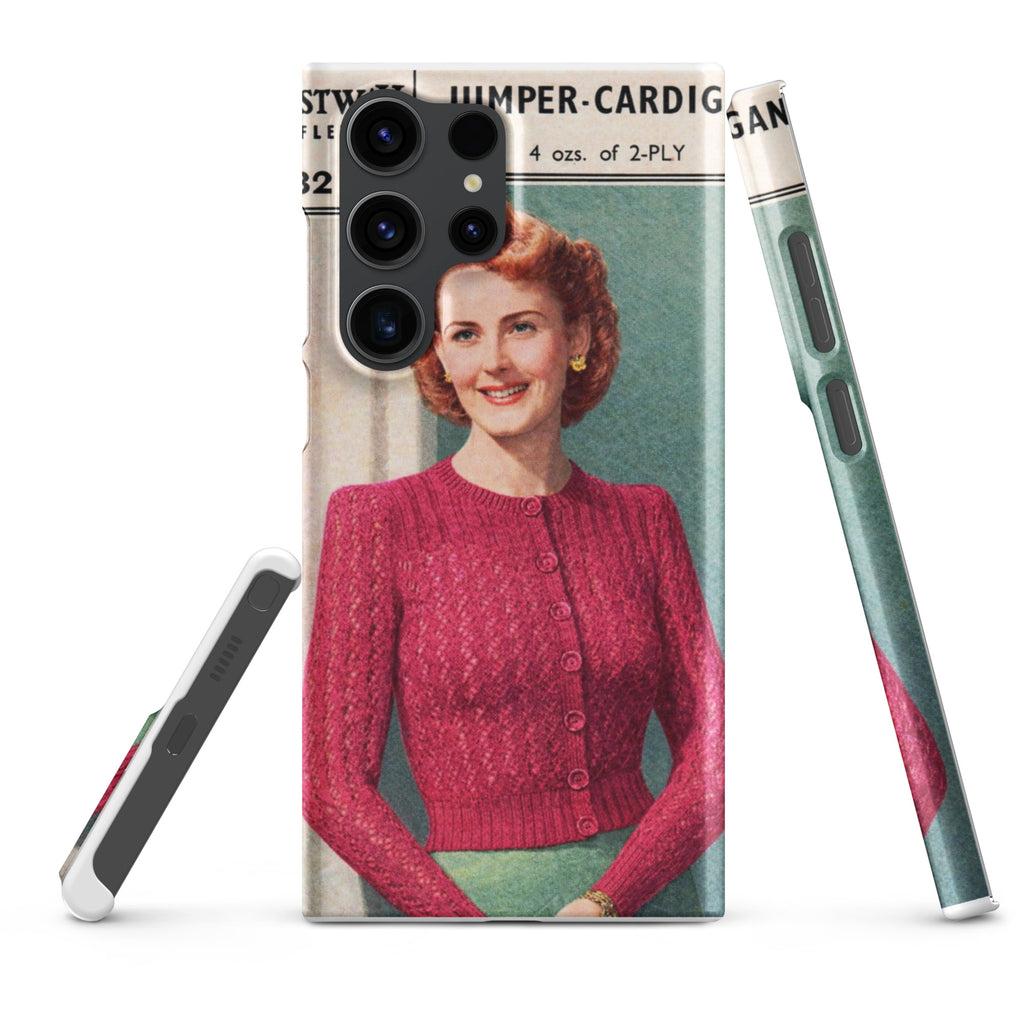 Lacy Cardigan Phone Case Samsung® - Sitting Pretty Knits