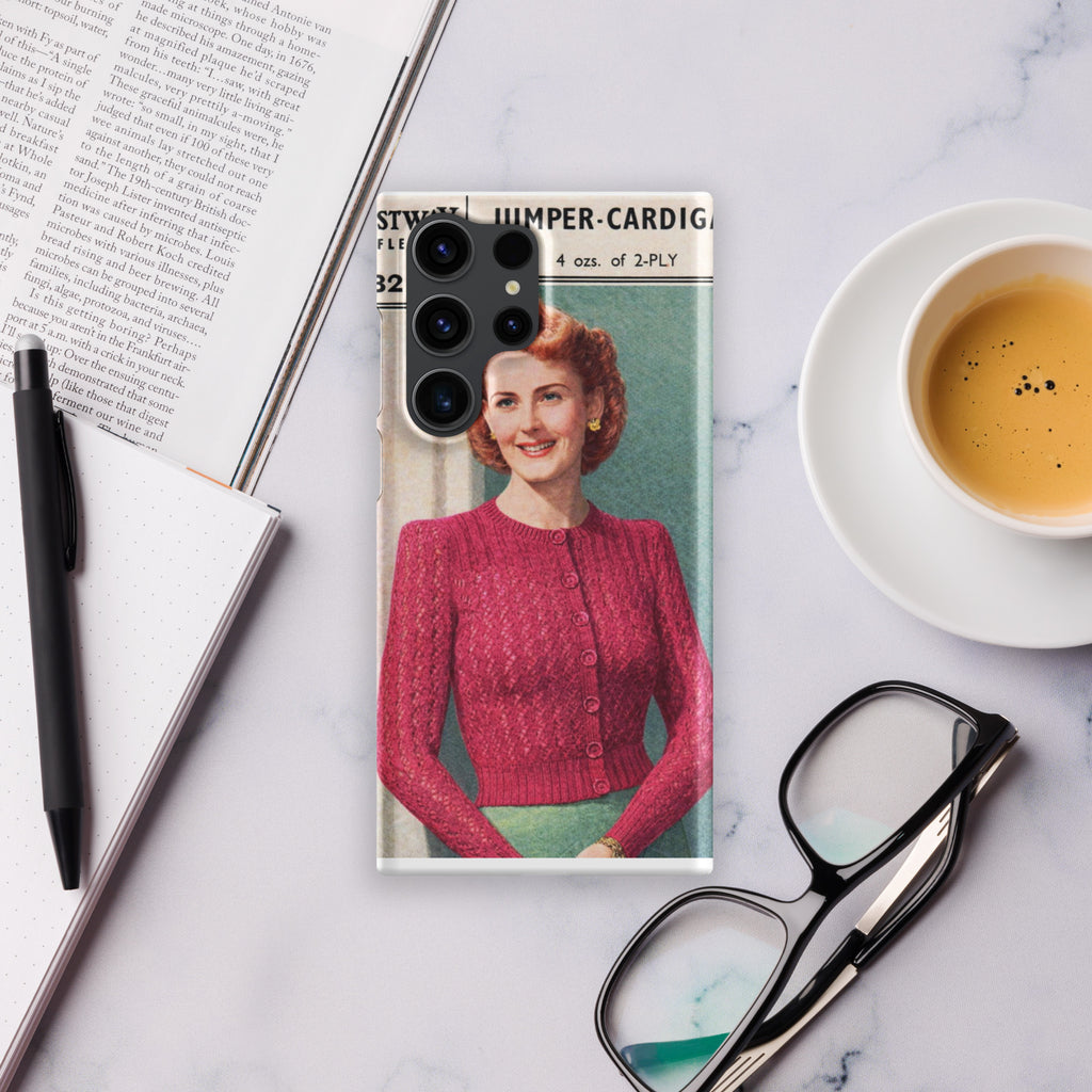 Lacy Cardigan Phone Case Samsung® - Sitting Pretty Knits