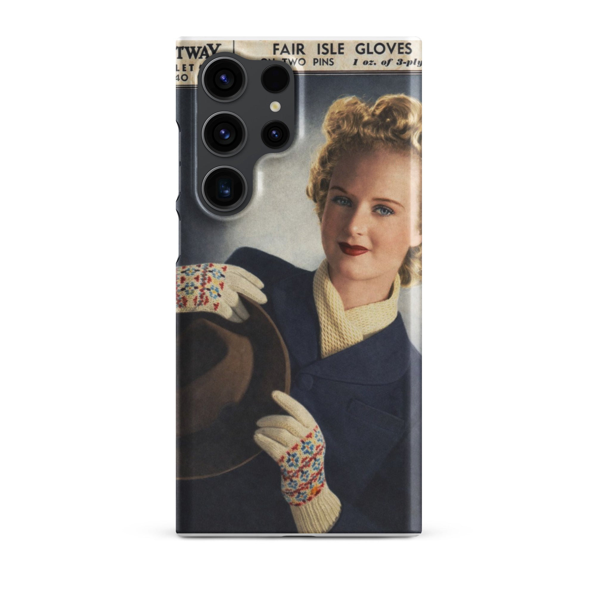 Fair Isle Gloves Phone Case for Samsung® - Sitting Pretty Knits
