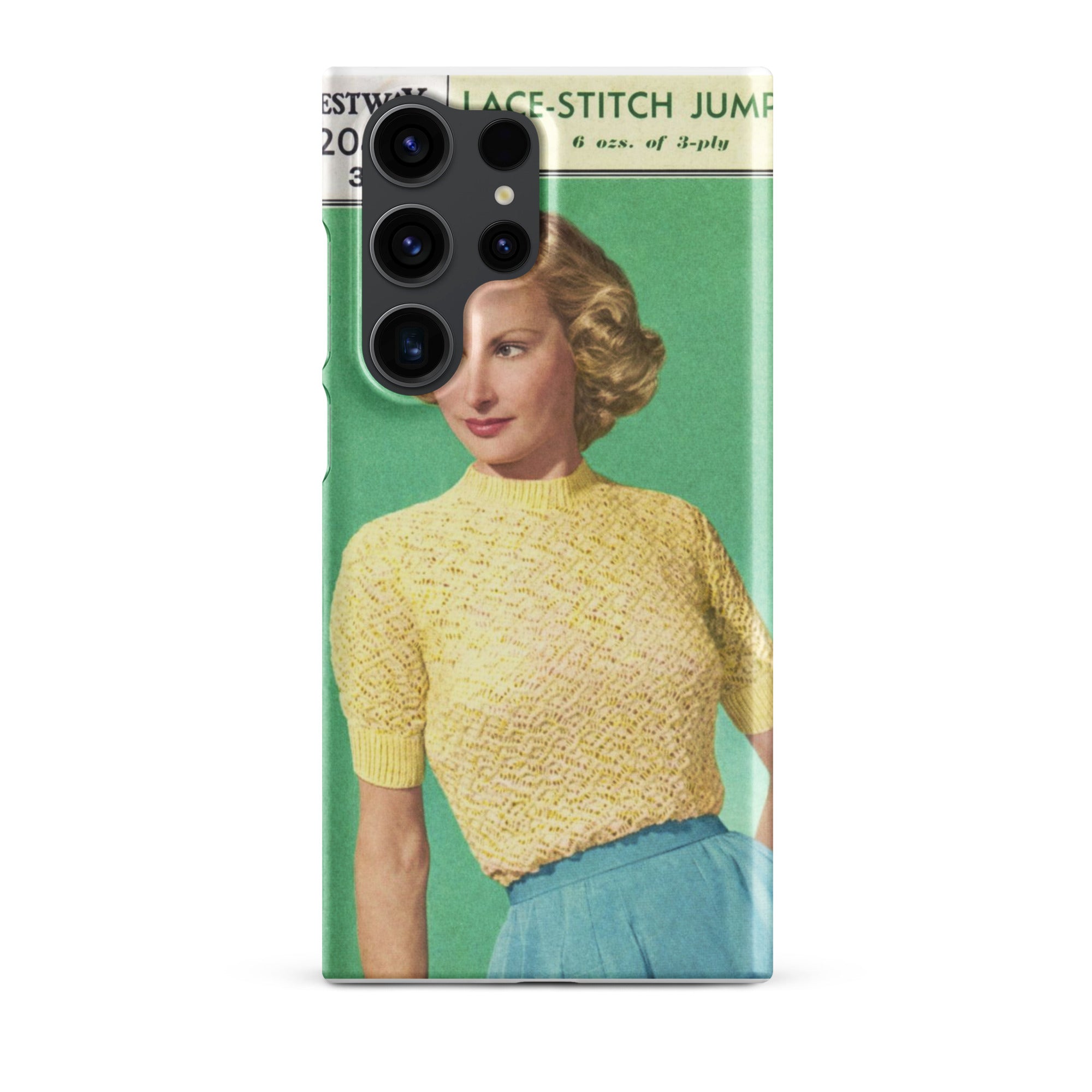 Lace Stitch Jumper Phone Case for Samsung® - Sitting Pretty Knits