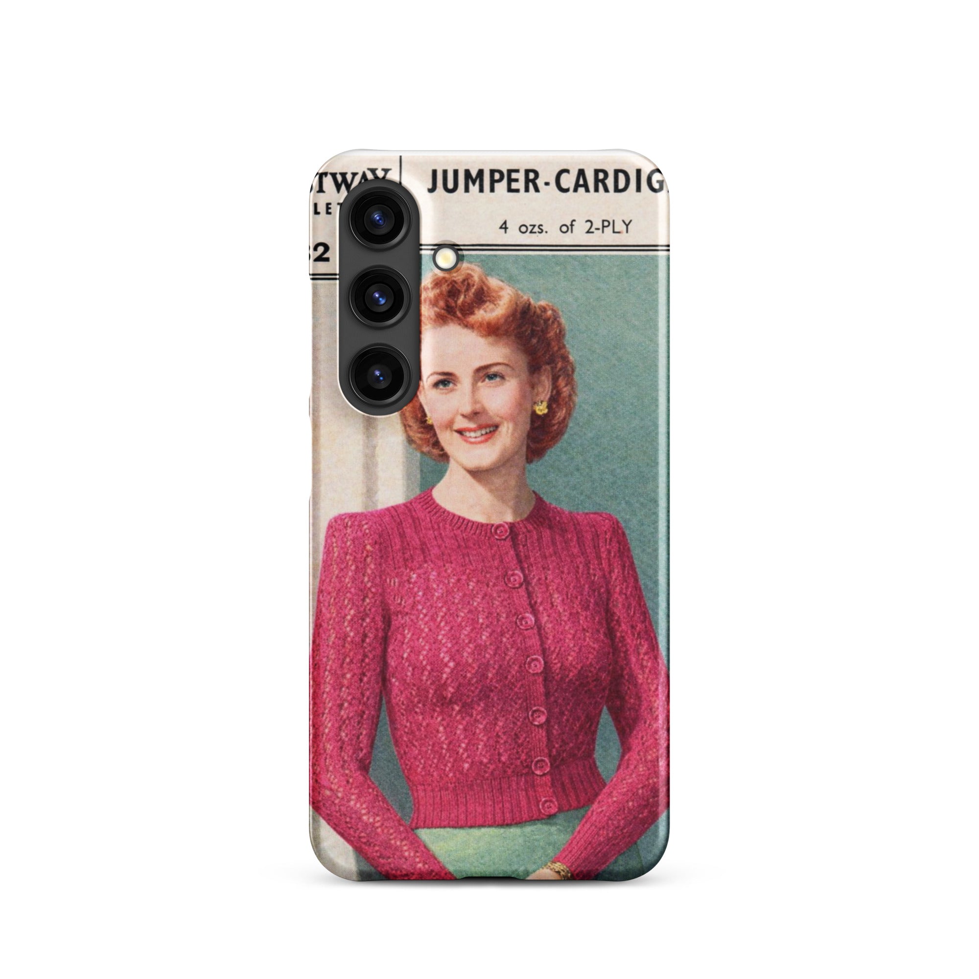 Lacy Cardigan Phone Case Samsung® - Sitting Pretty Knits