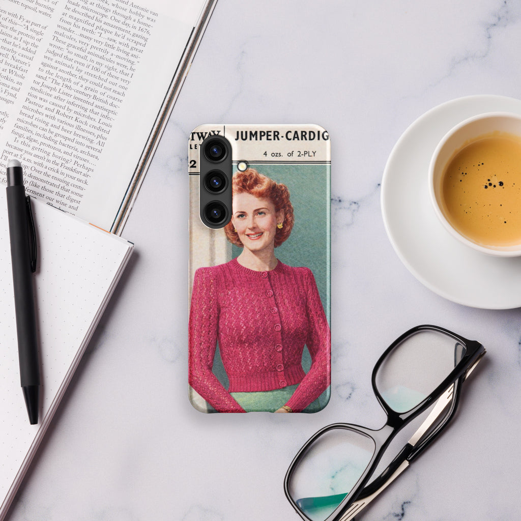 Lacy Cardigan Phone Case Samsung® - Sitting Pretty Knits