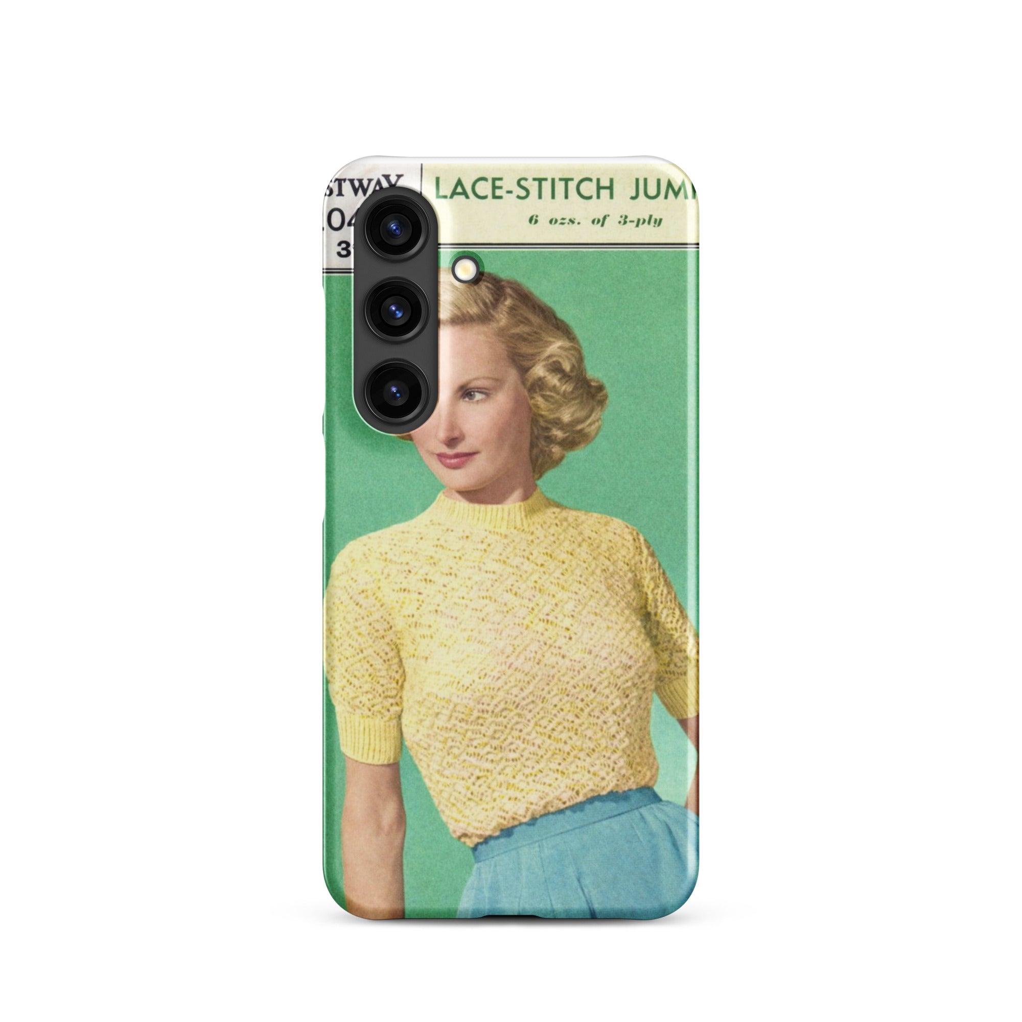 Lace Stitch Jumper Phone Case for Samsung® - Sitting Pretty Knits