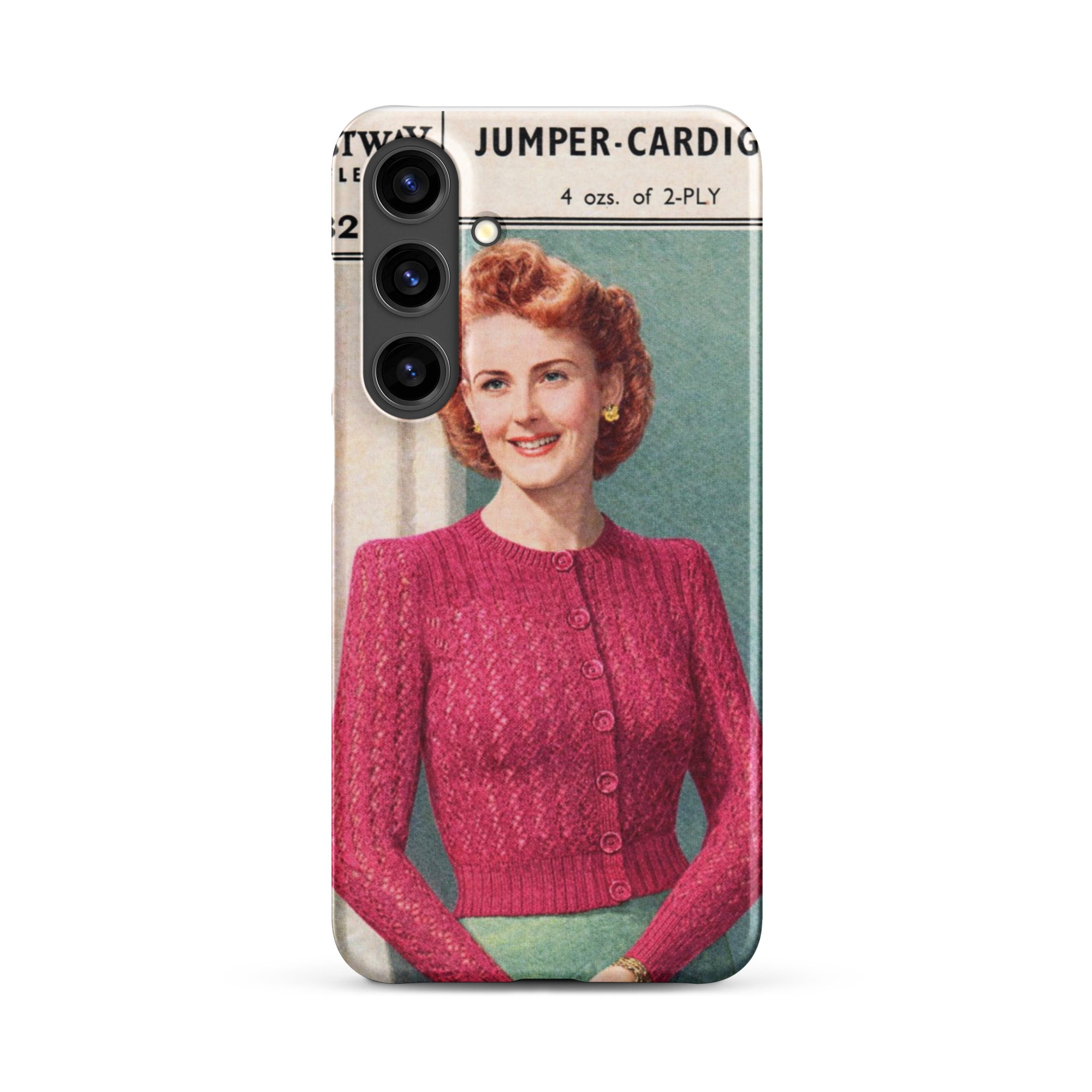 Lacy Cardigan Phone Case Samsung® - Sitting Pretty Knits