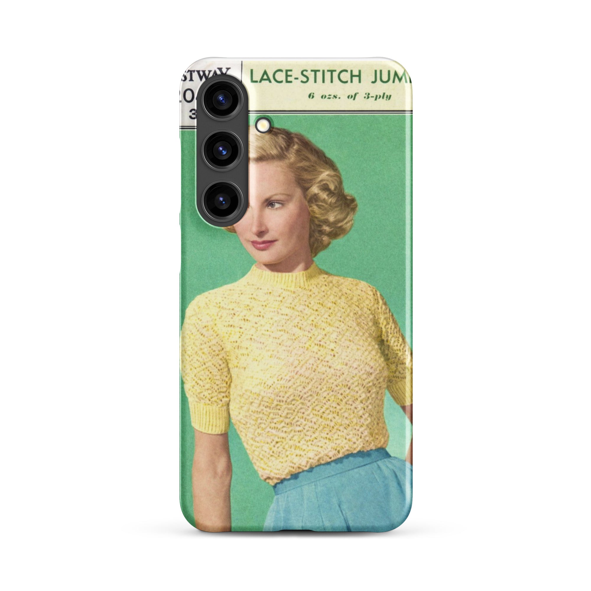 Lace Stitch Jumper Phone Case for Samsung® - Sitting Pretty Knits