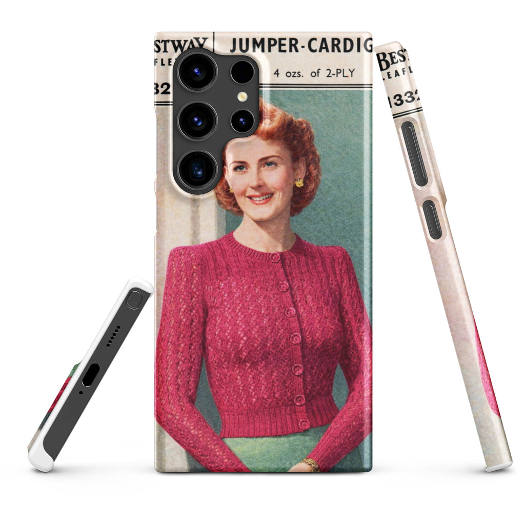 Lacy Cardigan Phone Case Samsung® - Sitting Pretty Knits