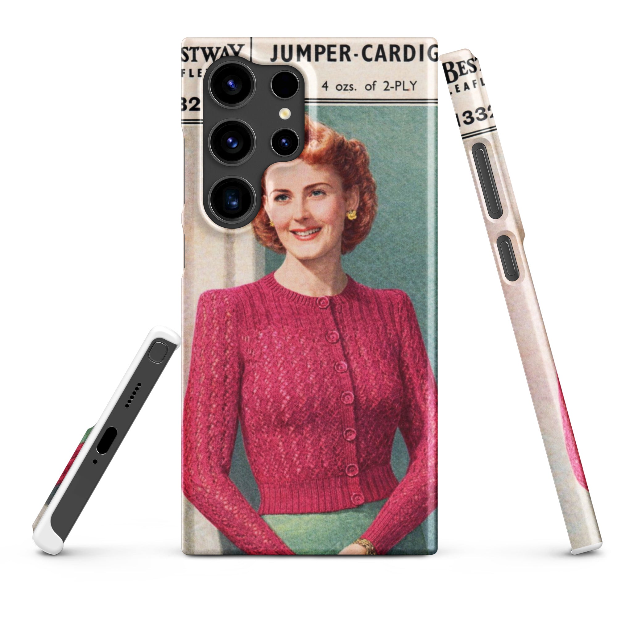Lacy Cardigan Phone Case Samsung® - Sitting Pretty Knits