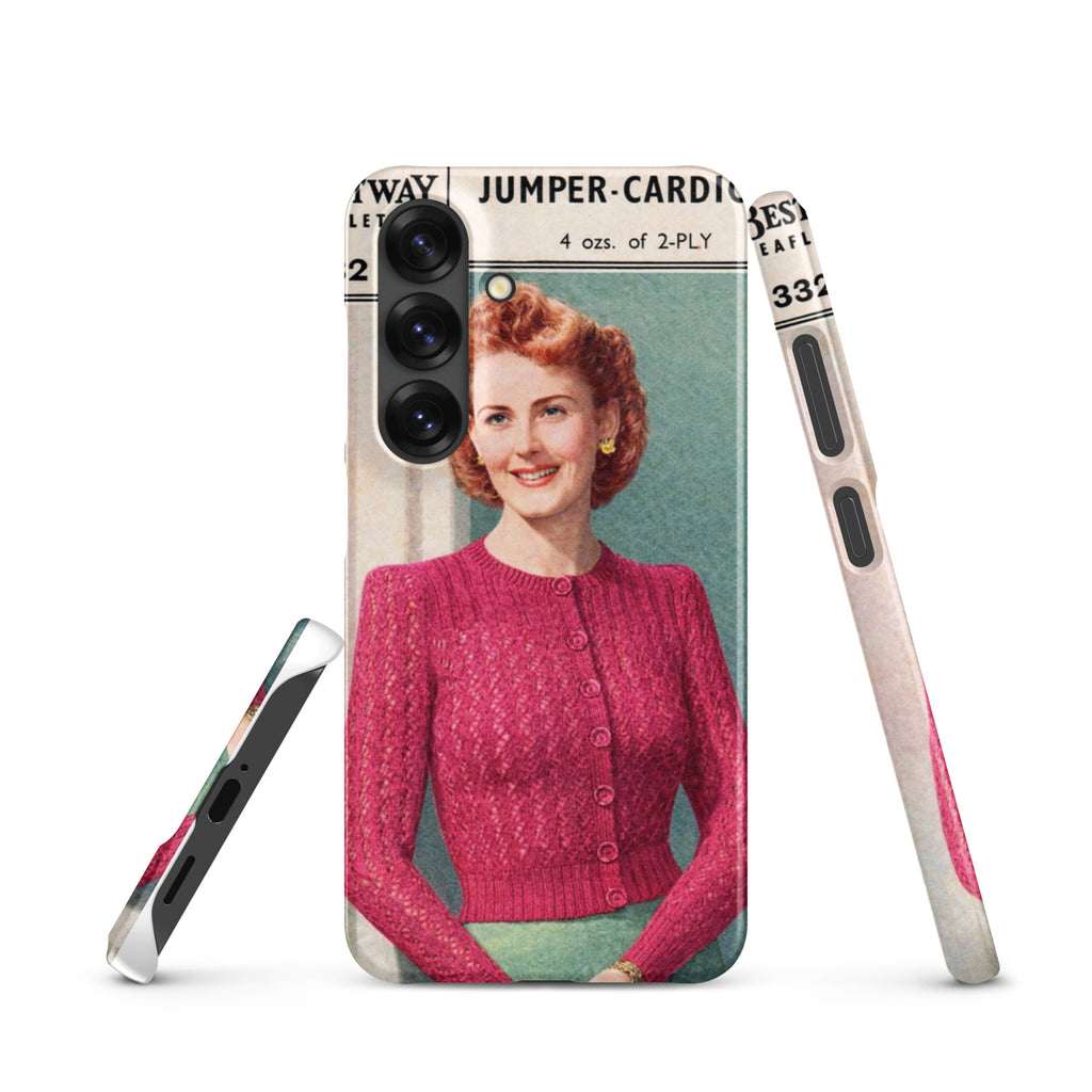 Lacy Cardigan Phone Case Samsung® - Sitting Pretty Knits
