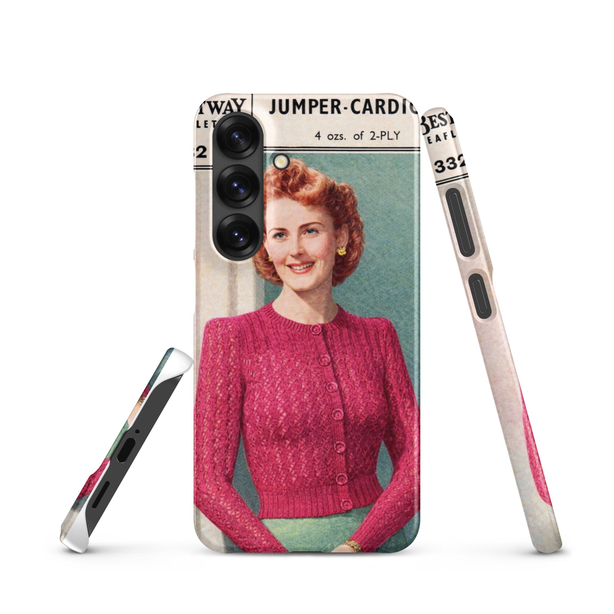Lacy Cardigan Phone Case Samsung® - Sitting Pretty Knits