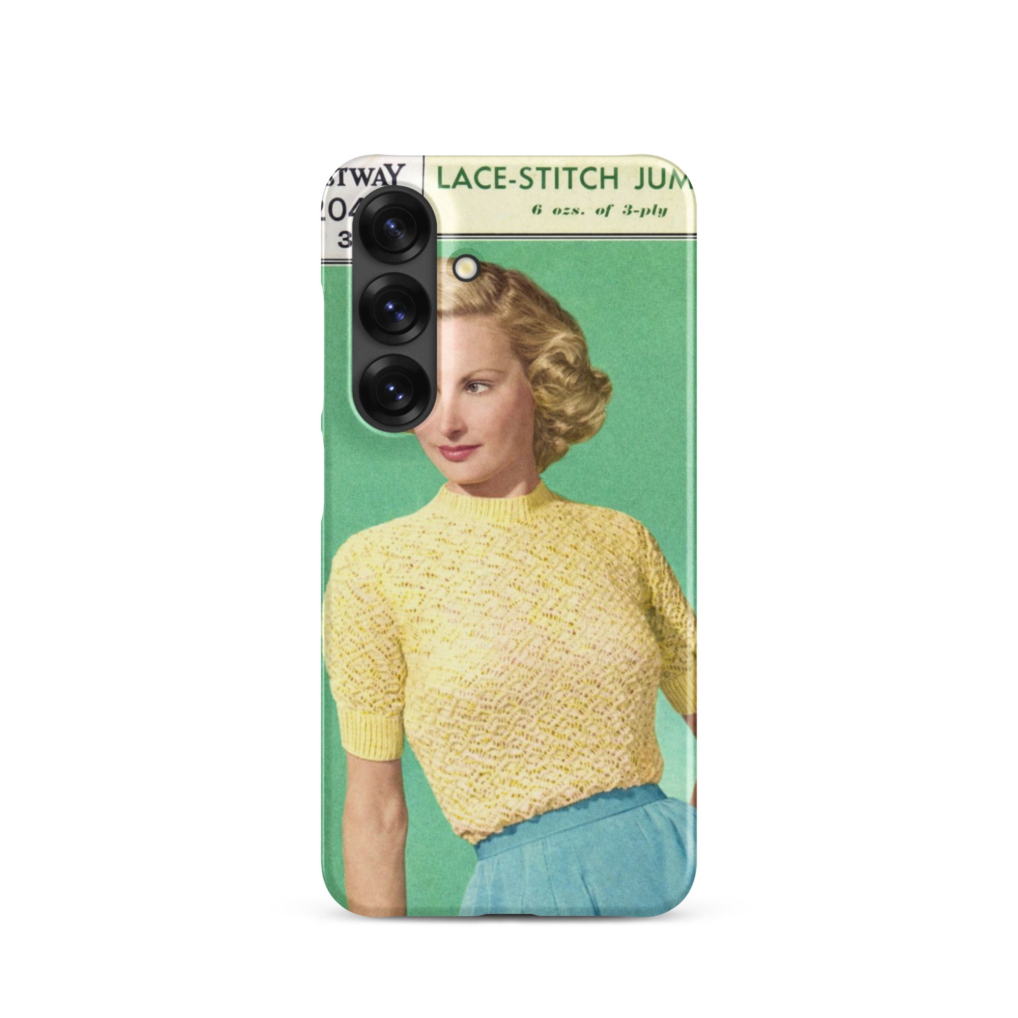 Lace Stitch Jumper Phone Case for Samsung® - Sitting Pretty Knits