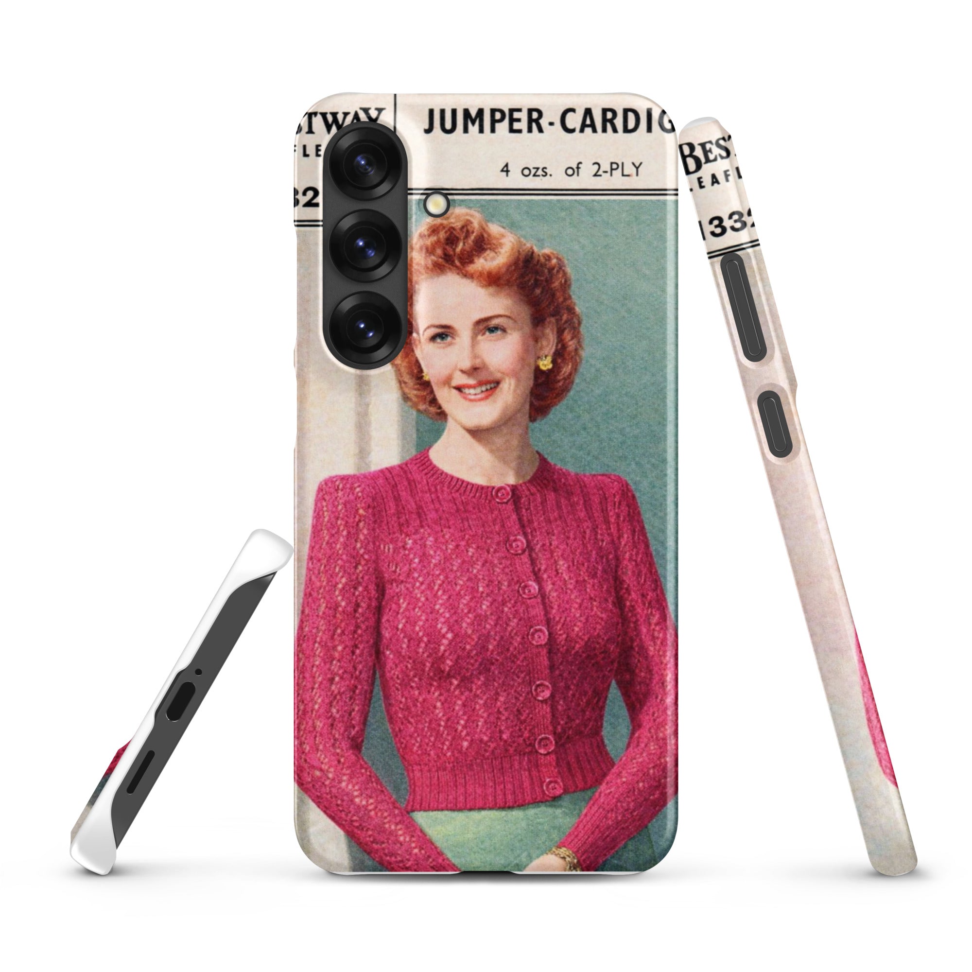 Lacy Cardigan Phone Case Samsung® - Sitting Pretty Knits