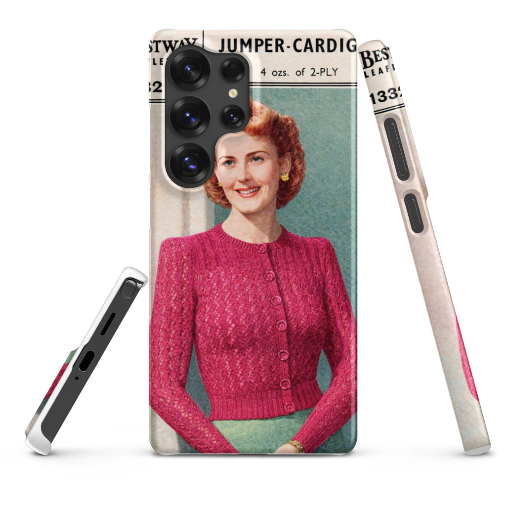 Lacy Cardigan Phone Case Samsung® - Sitting Pretty Knits