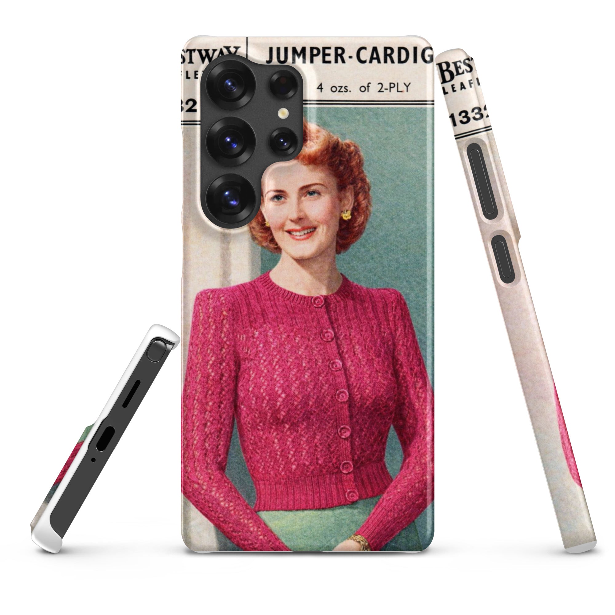 Lacy Cardigan Phone Case Samsung® - Sitting Pretty Knits