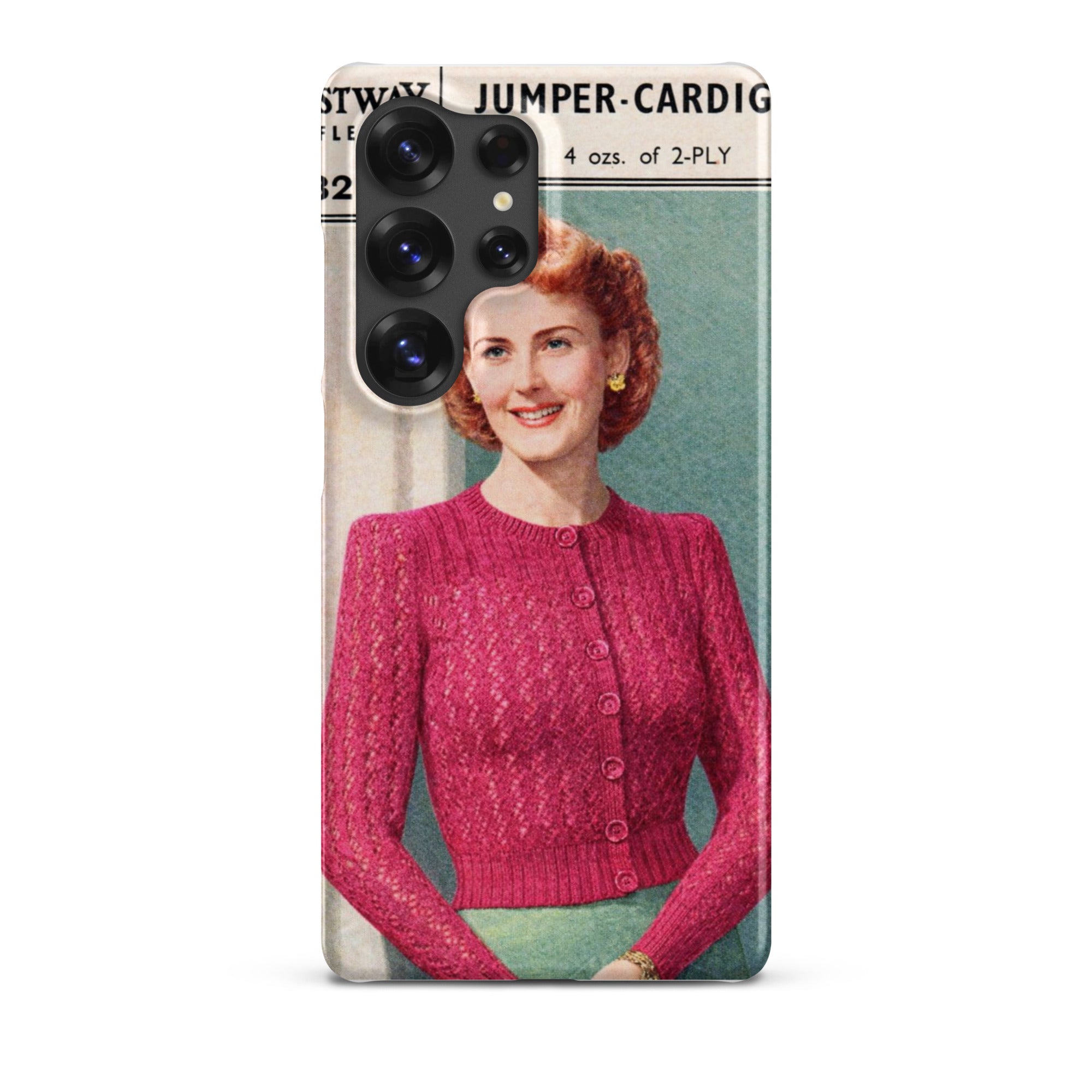 Lacy Cardigan Phone Case Samsung® - Sitting Pretty Knits