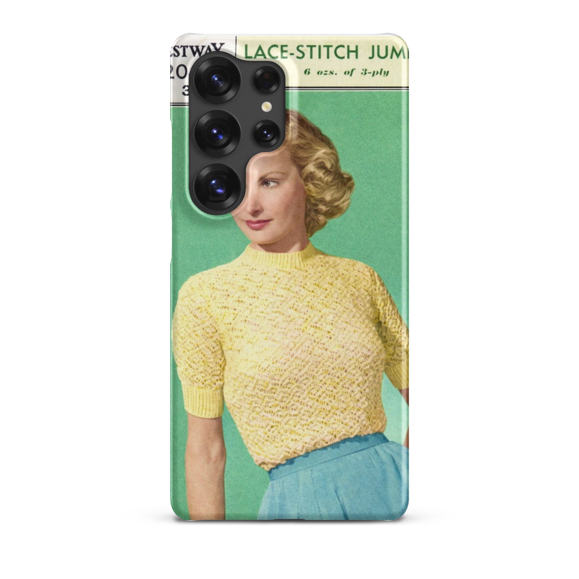 Lace Stitch Jumper Phone Case for Samsung® - Sitting Pretty Knits